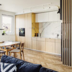 modern wood kitchen cabinet design by The Shaper with custom cabinetry and clean minimalist layout
