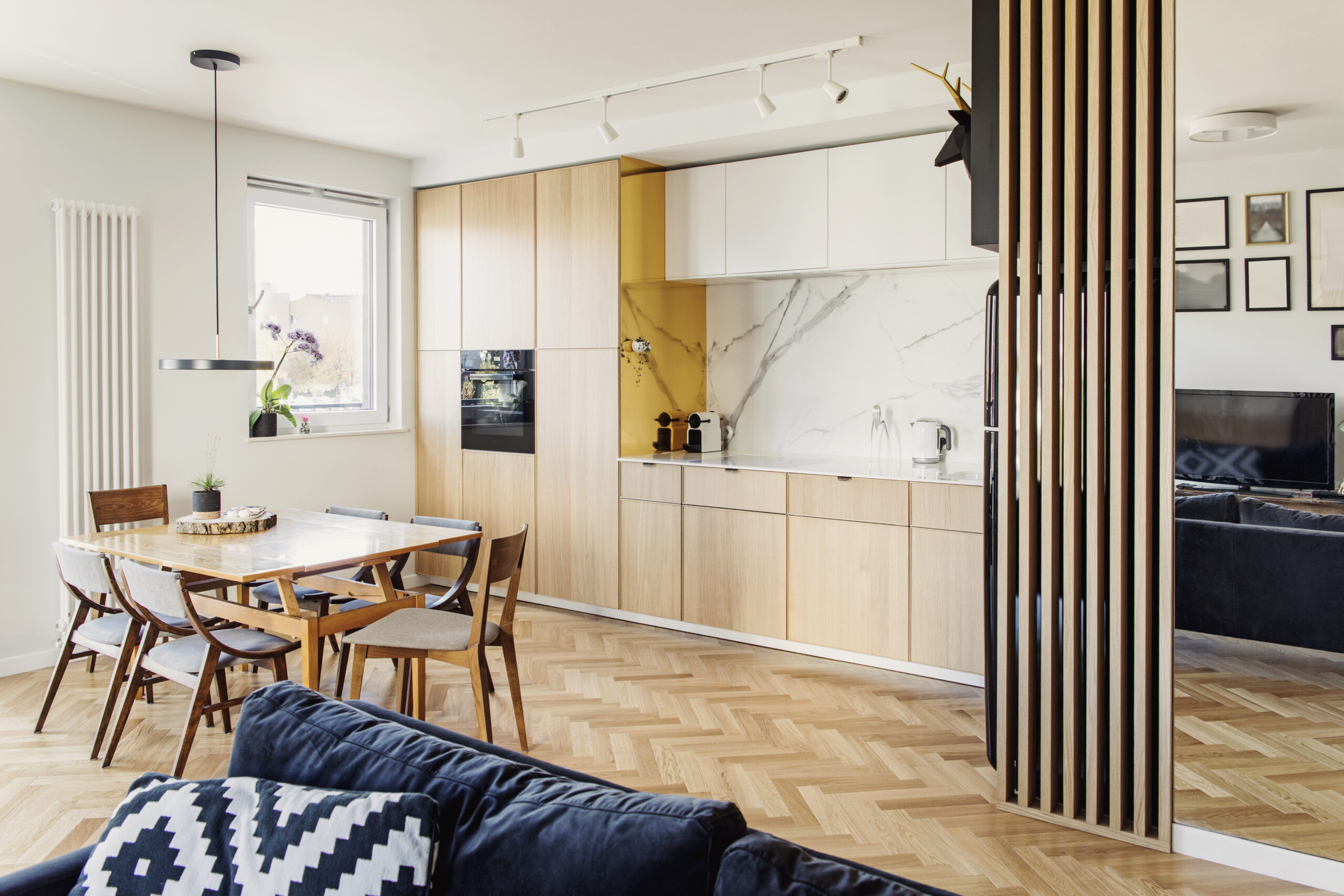 modern wood kitchen cabinet design by The Shaper with custom cabinetry and clean minimalist layout