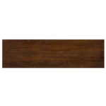 Top surface close-up of the console table, highlighting the natural wood grain enhanced by the premium NC Light Mocha finish from Vietnam factory batch PTH.