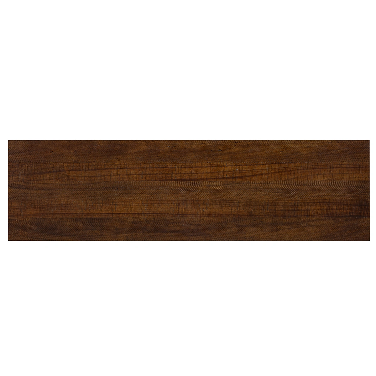 Top surface close-up of the console table, highlighting the natural wood grain enhanced by the premium NC Light Mocha finish from Vietnam factory batch PTH.