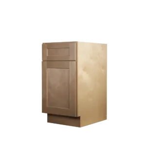 Honey Wheat Shaker kitchen cabinet B18 with closed door and drawer by theshaper