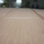 Rift cut cabinetry grade white oak veneer sheets with consistent straight grain patterns