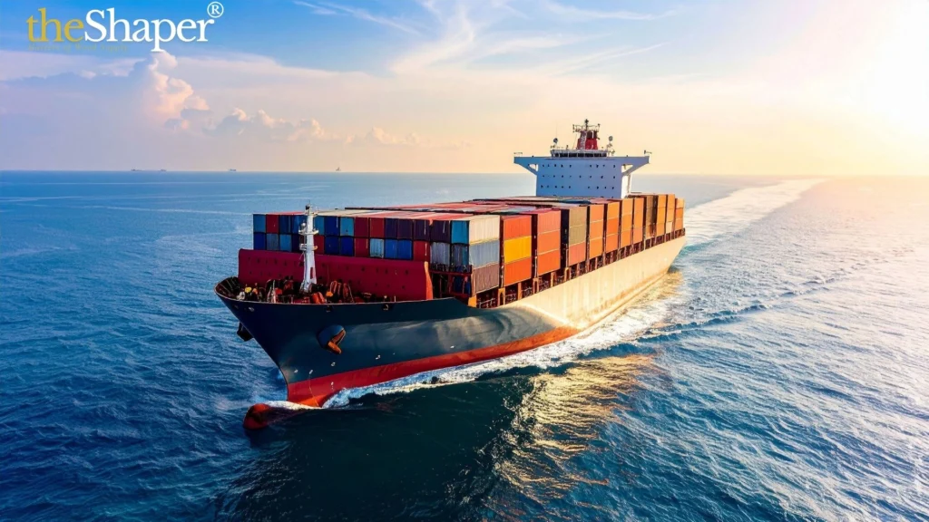 Container ship loaded with Vietnamese wood products and kitchen cabinetry exported directly to the U.S. West Coast, with theShaper and KLN providing the latest container freight market updates.