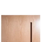 Detail view of the narrow vertical linear glass aperture and minimalist frame trim Detail view of the narrow vertical linear glass aperture and minimalist frame trim