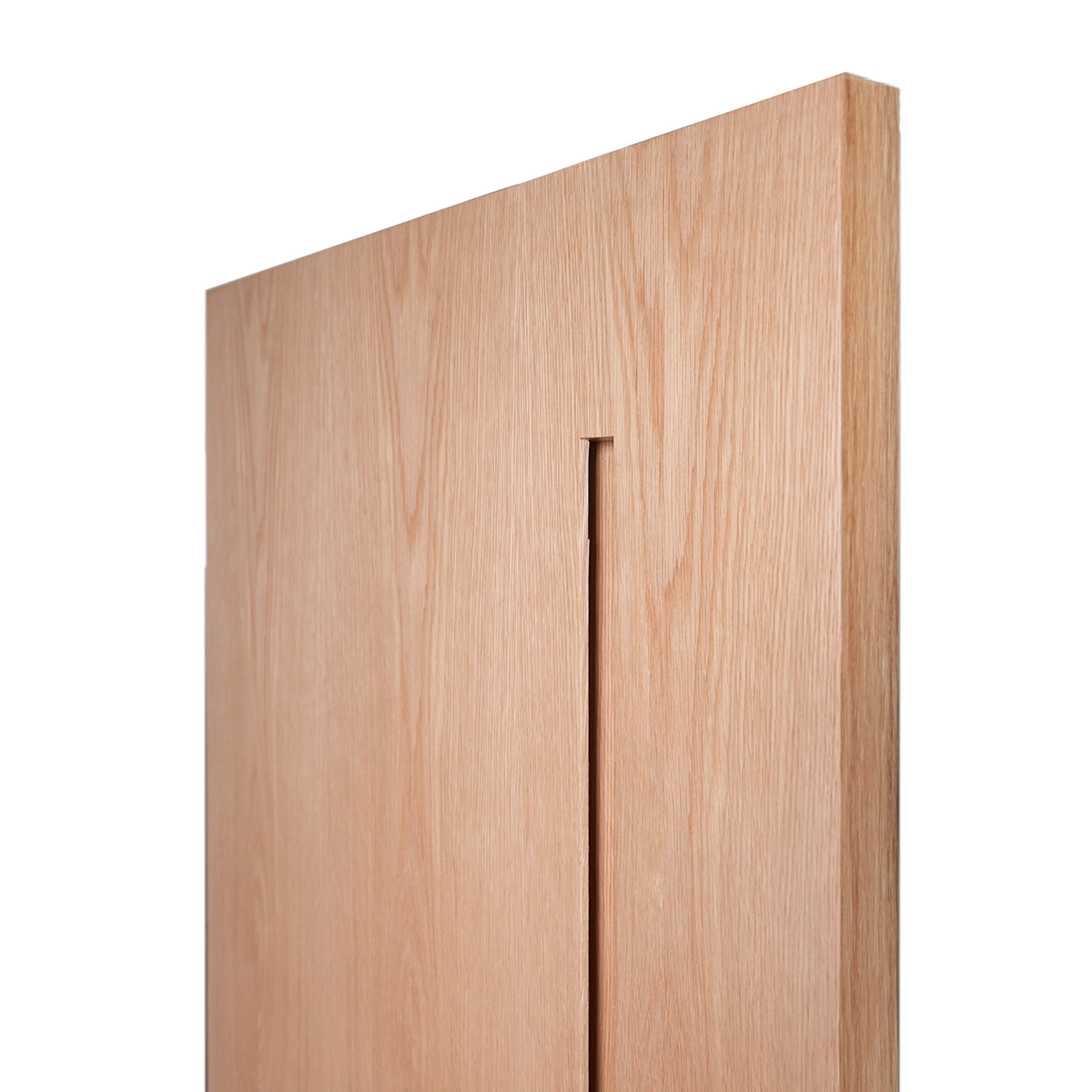 Upper rail joint detail of Linear-Lite architectural flush interior door