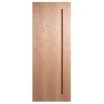 Front elevation of Architectural Linear-Lite flush interior door in Nordic Wheat Oak finish