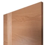 Upper rail joint detail showing flush alignment of vertical reeded slats