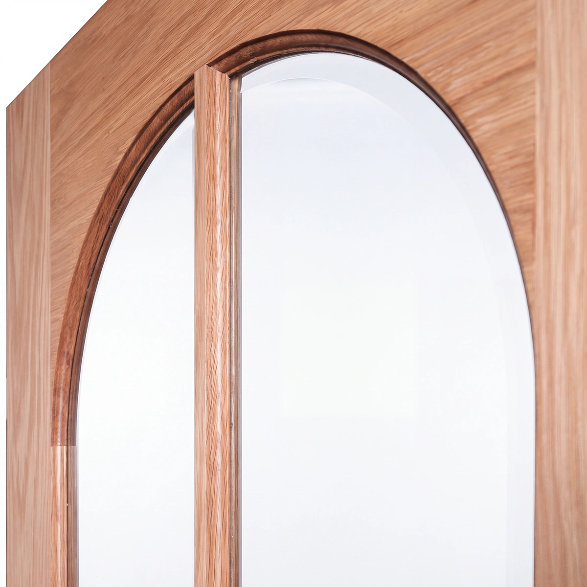 Macro view of vertical planked V-grooves and ultra-matte protective finish on Nordic Wheat Oak