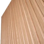 Close-up detail of vertical slat shadow depth and glare-free ultra-matte clear finish