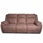Montana 90-inch 3-seater dual power reclining living room sofa, front view upright.