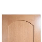 Close-up of the upper rail and precision joint of the arch top interior door